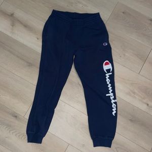 Youth Navy Blue Champion Sweat Pants